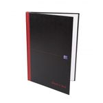 Black n' Red Casebound Plain Hardback Notebook A4 (Pack of 5) 100080489