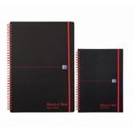 Black n' Red Wirebound Recycled Polypropylene Notebook 140 Pages A5 (Pack of 5) 100080221