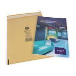Jiffy AirKraft Size 4 Bubble Lined Mailer Gold Pack of 100 MAKC99007