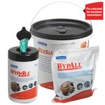Wypall Industrial Cleaning Wipes x50 270x270mm Green Pack of 6 7772