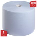 Wypall L10 Surface Wiping Paper Roll 1-Ply x1000 Sheets Blue 7200