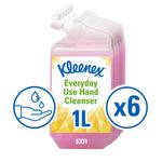 Kleenex Everyday Use Hand Cleanser Refill 1 Litre Pink Pack of 6 6331