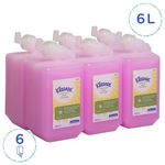 Kleenex Everyday Use Hand Cleanser Refill 1 Litre Pink Pack of 6 6331
