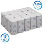 Scott Z-Fold Multi-Fold Paper Hand Towels x240 White Pack of 15 6669