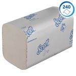 Scott Z-Fold Multi-Fold Paper Hand Towels x240 White Pack of 15 6669
