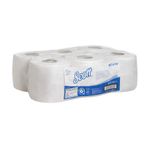 Scott Jumbo Toilet Tissue 2-Ply x500 White Pack of 12 8614