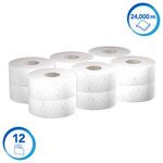 Scott Jumbo Toilet Tissue 2-Ply x500 White Pack of 12 8614