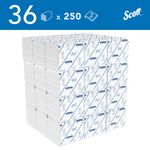 Scott Control Folded Toilet Tissue Paper 2-Ply x250 Sh Pack of 36 8042