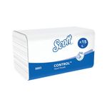 Scott Interfold M-Fold Hand Towels 1-Ply x212 White Pack of 15 6663