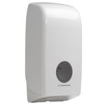 Aquarius Folded Toilet Tissue Dispenser Single Sheet White 6946