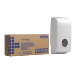 Aquarius Folded Toilet Tissue Dispenser Single Sheet White 6946