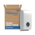 Aquarius Folded Toilet Tissue Dispenser Single Sheet White 6946