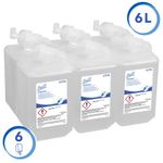 Scott Antibacterial Hand Cleanser 1L Refill Clear Pack of 6 6336