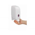 Aquarius Manual Hand Cleanser Dispenser for 1L Refills White 6948