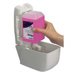 Aquarius Manual Hand Cleanser Dispenser for 1L Refills White 6948