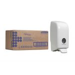 Aquarius Manual Hand Cleanser Dispenser for 1L Refills White 6948