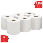 Wypall L20 Cleaning Paper Wipes Roll 2-Ply x400 White Pack of 6 7278