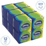 Kleenex Balsam Facial Tissue 3-Ply x56 Tissues White Pack of 12 8825