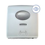 Aquarius Slimroll Rolled Hand Towel Dispenser - White/NEW 7955
