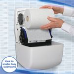 Aquarius Slimroll Rolled Hand Towel Dispenser - White/NEW 7955