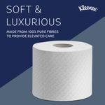 Kleenex Standard Paper Toilet Roll 4-Ply x160 Sh White Pack of 24 8484