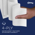 Kleenex Standard Paper Toilet Roll 4-Ply x160 Sh White Pack of 24 8484
