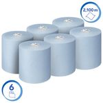 Scott Essential Paper Hand Towel Roll 1-Ply 350m Blue Pack of 6 6692