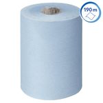 Scott Slimroll Paper Hand Towel Roll 1-Ply 190m Blue Pack of 6 6696