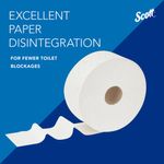 Scott Toilet Tissue Centrefeed Roll 2-Ply x1280 White Pack of 6 8569