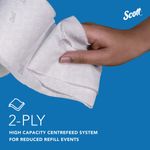 Scott Toilet Tissue Centrefeed Roll 2-Ply x1280 White Pack of 6 8569