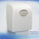 Scott Disposable Paper Hand Towel Roll 1-Ply 300m White Pack of 6 6622