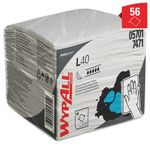 Wypall L40 Extra Absorbent Paper Wipes 1-Ply x56 White Pack of 18 7471