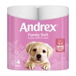 Andrex Family Soft Toilet Roll 2-Ply 6x4 (Pack of 24) 4490863