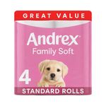 Andrex Family Soft Toilet Roll 2-Ply 6x4 (Pack of 24) 4490863