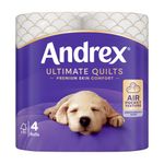 Andrex Ultimate Quilts Toilet Roll 3-Ply 6x4 Pack of 24 4473304