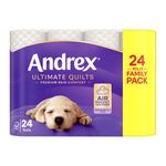 Andrex Ultimate Quilts Toilet Roll 3-Ply 115 Sh Pack of 24 4475901