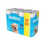 Andrex Complete Clean Toilet Roll 2-Ply 190 Sh/Roll Pack of 24 4970614