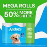 Andrex Complete Clean Mega Toilet Roll 2-Ply 290 Sh Pack of 12 4982014