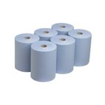 Scott Slimroll Hand Towel Roll 1-Ply 165m Long Blue Pack of 6 6658