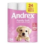Andrex Family Toilet Roll 2-Ply 170 Sheets per Roll Pack of 24 4978918