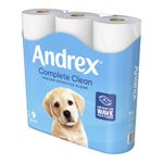 Andrex Complete Clean Toilet Roll 2-Ply 190 Sh/Roll Pack of 9 04970108