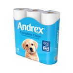 Andrex Complete Clean Toilet Roll 2-Ply 190 Sh/Roll Pack of 9 04970108