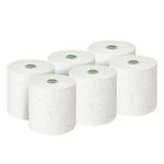 Kleenex Ultra Paper Towel Roll 2-Ply E-Roll 200m Long White Pack of 6