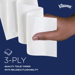 Kleenex Toilet Tissue 3-Ply x195 White 9 Rolls x8 Pack of 72 8459