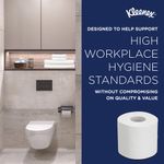 Kleenex Toilet Tissue 3-Ply x195 White 9 Rolls x8 Pack of 72 8459