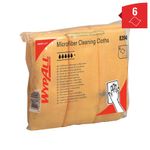 Wypall Microfibre Cloths 400x400mm Yellow Pack of 6 8394