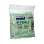 Wypall Microfibre Cloths 400x400mm Green Pack of 6 8396