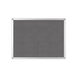 Q-Connect Aluminium Frame Felt Noticeboard with Fixing Kit 1200x900mm Grey 9700026
