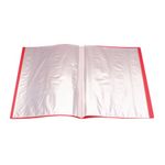 Q-Connect Polypropylene Display Book 20 Pocket Red KF01250
