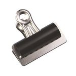 Q-Connect 75mm Black Grip Clip Pack of 10 KF01291
